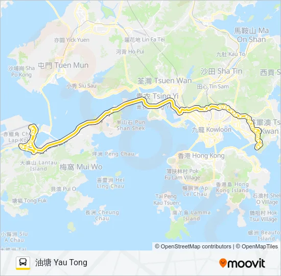 N26 Bus Line Map
