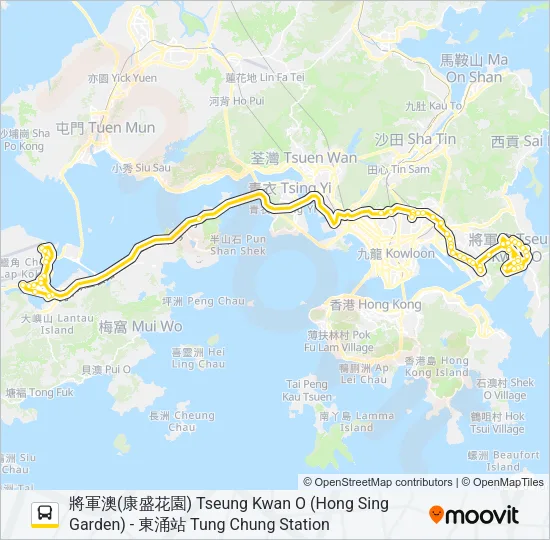 N29 Bus Line Map