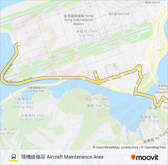 S52 Bus Line Map