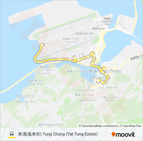 S52 Bus Line Map