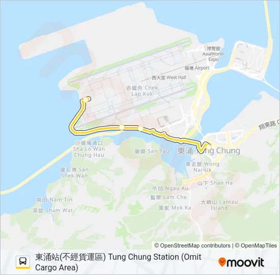 S52 Bus Line Map