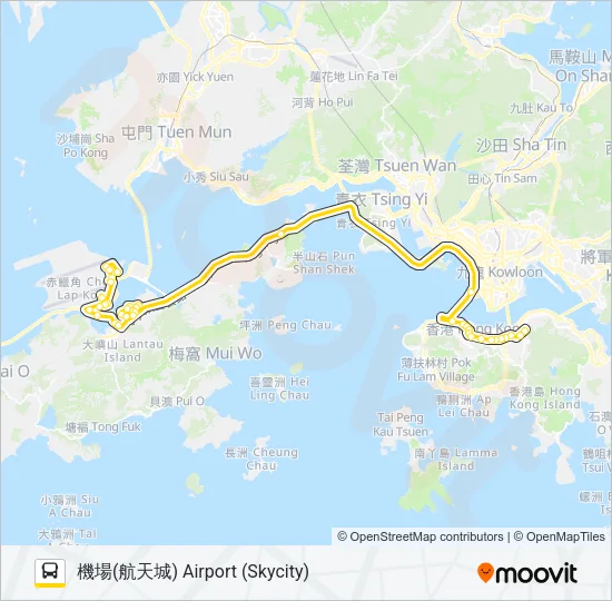 E11A Bus Line Map