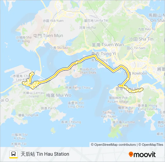 E11A Bus Line Map