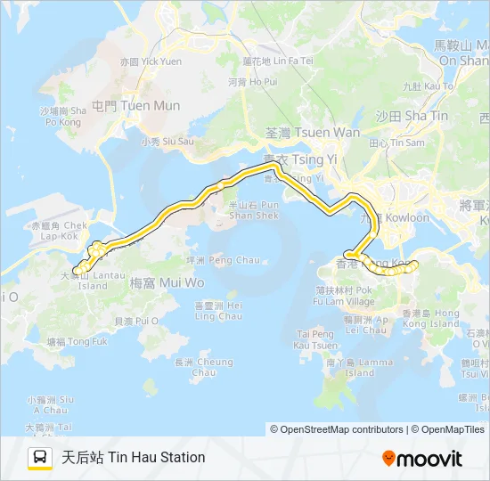 E11S Bus Line Map