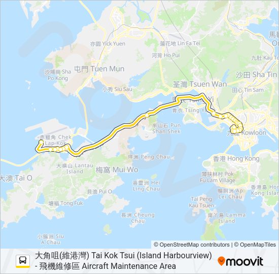 E21C Bus Line Map