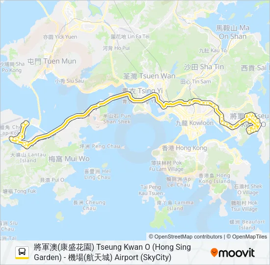 E22A Bus Line Map