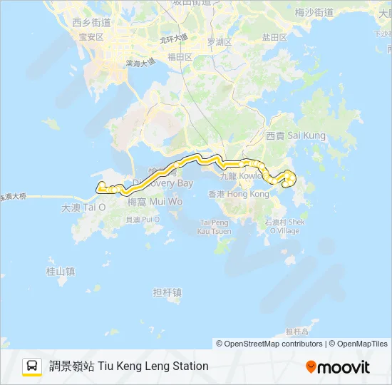 E22C Bus Line Map