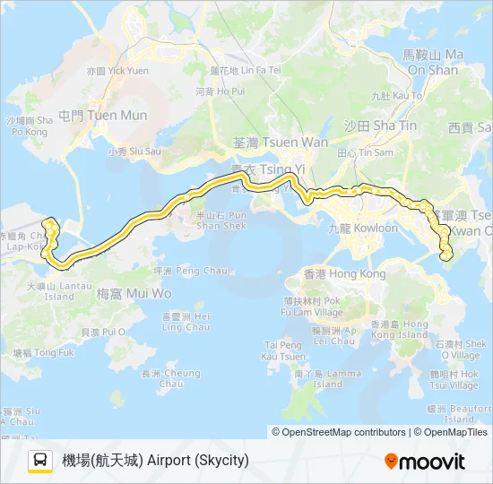 E22P Bus Line Map