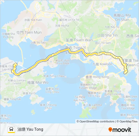 E22P Bus Line Map