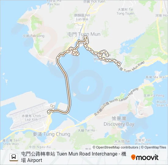 A33 Bus Line Map