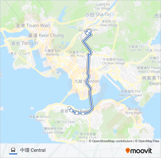 NR805 Bus Line Map