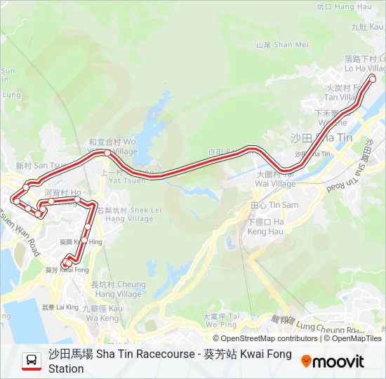 848 Bus Line Map