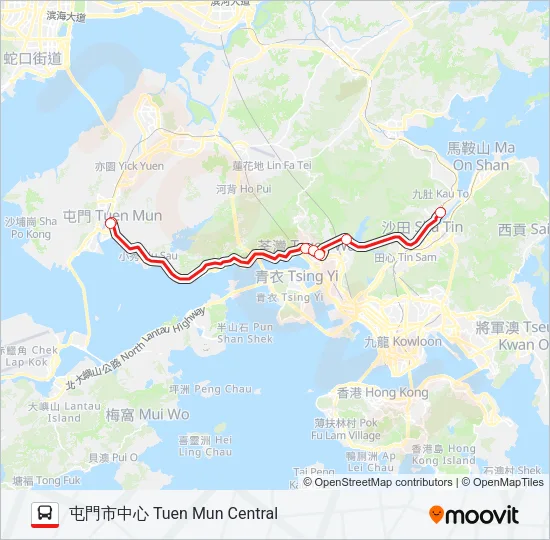 868 Bus Line Map
