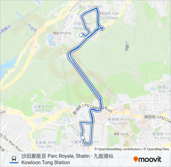 NR810 Bus Line Map