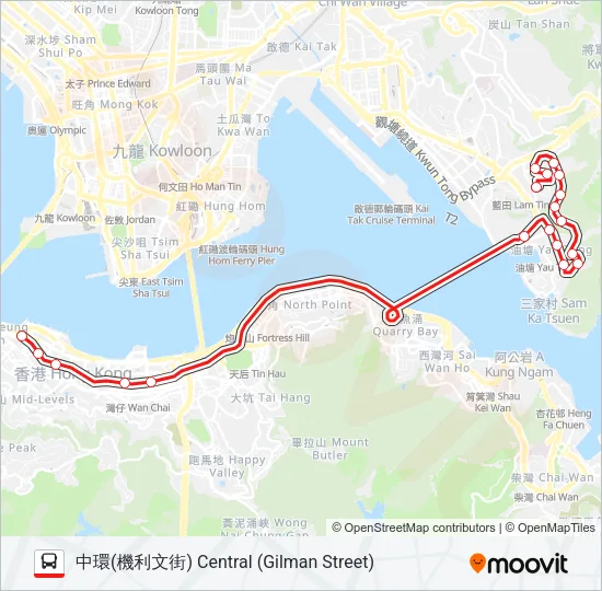 603S Bus Line Map
