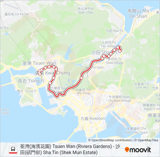 38B Bus Line Map