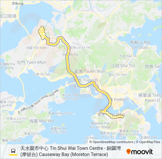 巴士969的線路圖