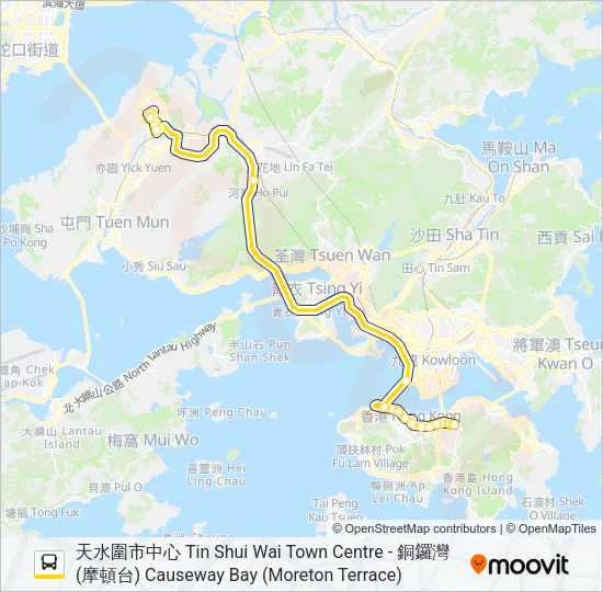 巴士969的線路圖