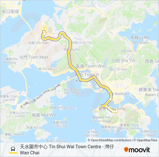 969B Bus Line Map