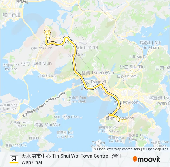 969B Bus Line Map