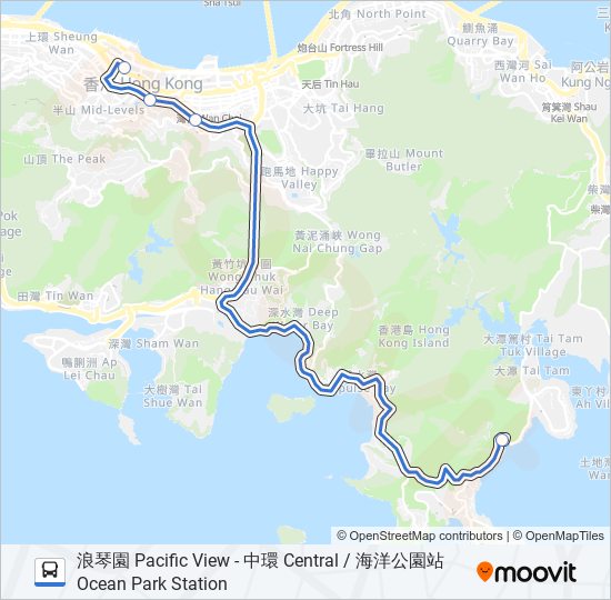 HR53 bus Line Map