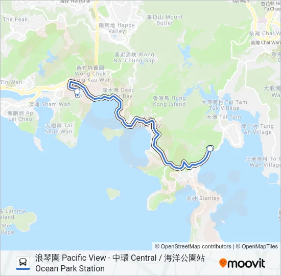 巴士HR53的線路圖