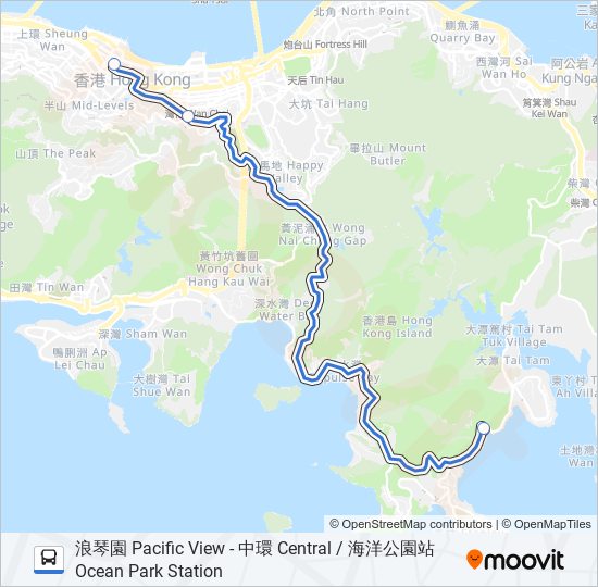 HR53 bus Line Map