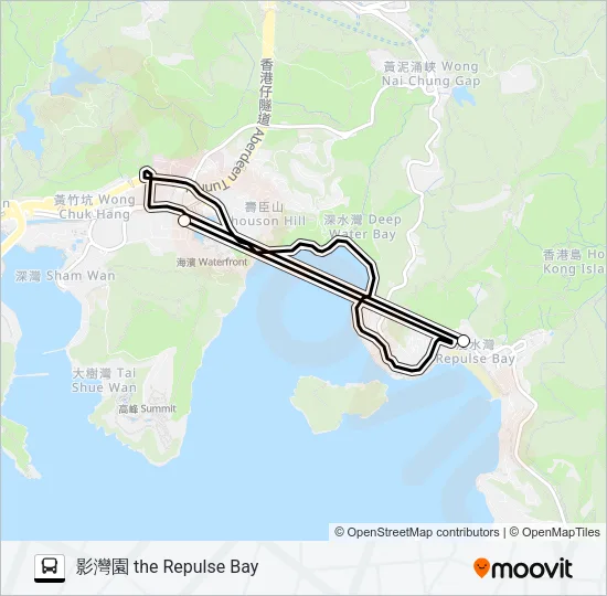 HR91 Bus Line Map