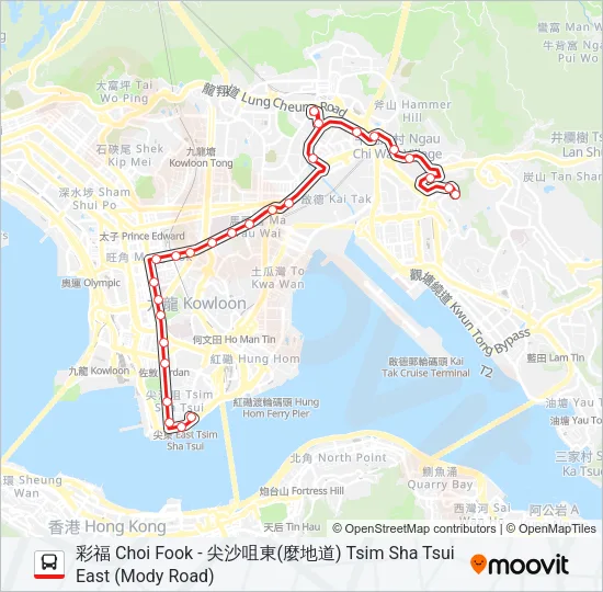 9 Bus Line Map