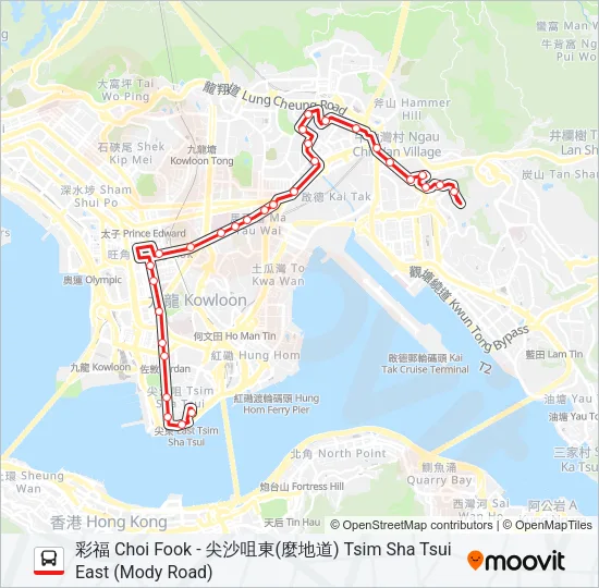 9 Bus Line Map