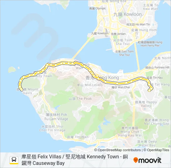 5B Bus Line Map