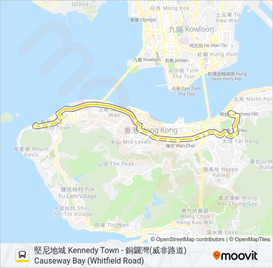 5X bus Line Map