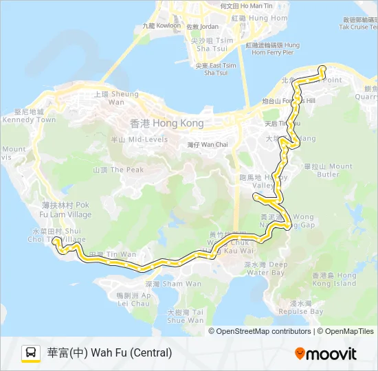 41A Bus Line Map