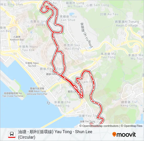 14H Bus Line Map