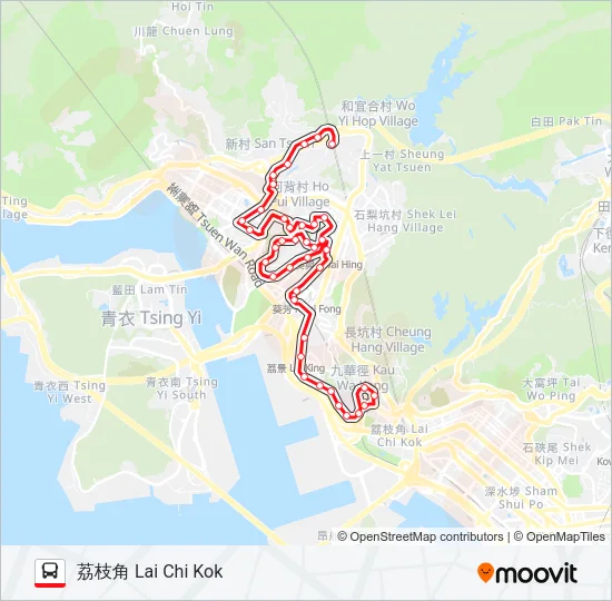 32H Bus Line Map