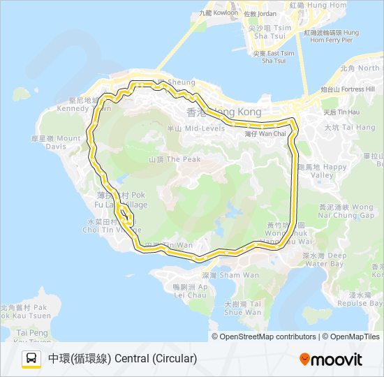 37A bus Line Map