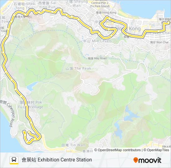 40M Bus Line Map