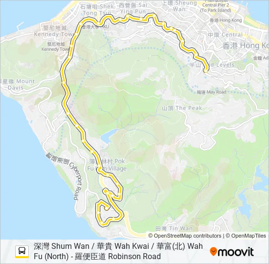 40P Bus Line Map