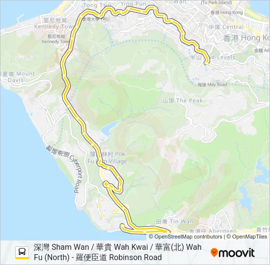 40P Bus Line Map