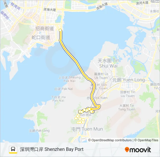 B3A Bus Line Map