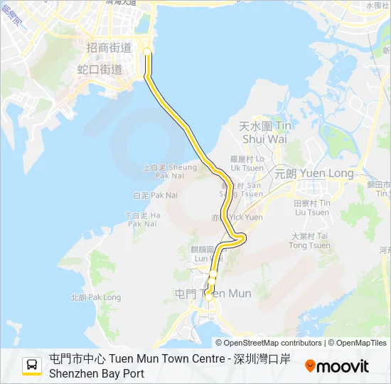 B3X Bus Line Map