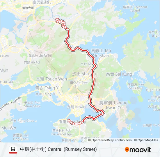 673P Bus Line Map