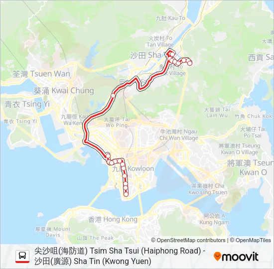 281E Bus Line Map
