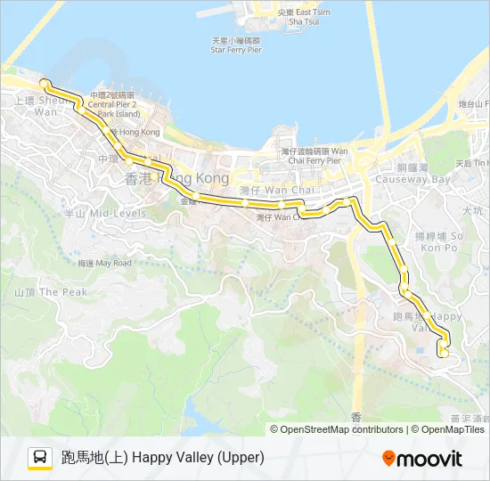 1 Bus Line Map
