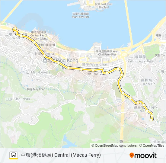 1 Bus Line Map