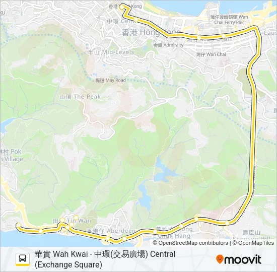 70 Bus Line Map