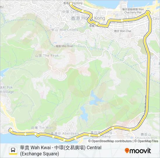 70 Bus Line Map