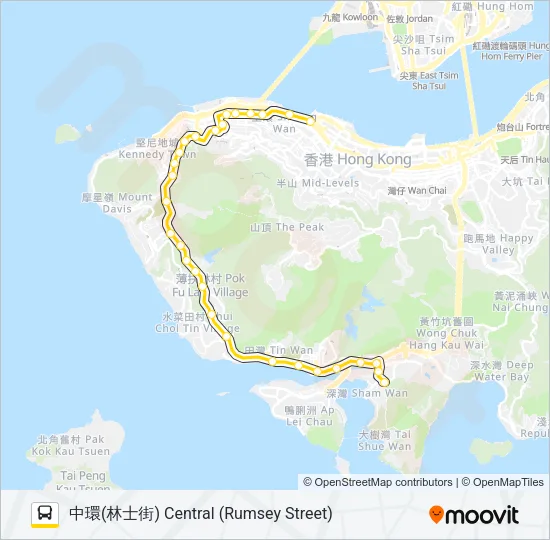 71 Bus Line Map