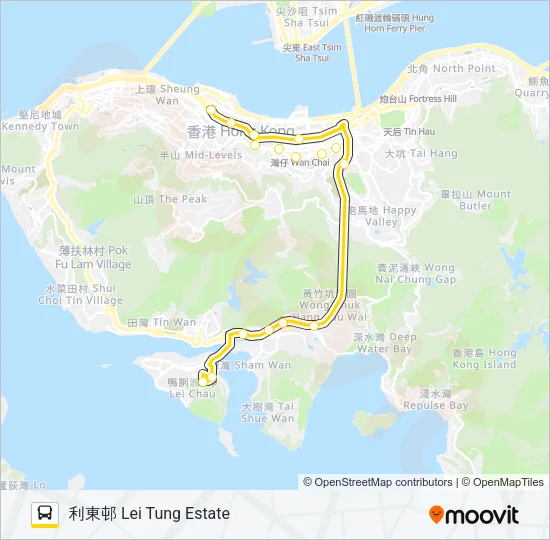 97 Bus Line Map
