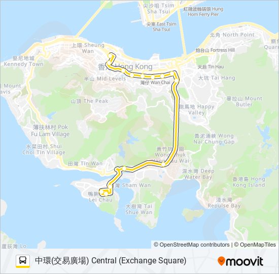 97 bus Line Map